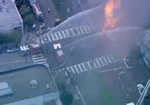 צינור גז התפוצץ בסן פרנסיסקו, אין נפגעים