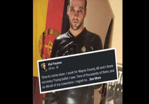 פצצה פוליטית במישיגן: "זרקתי עשרות אלפי פתקים של טראמפ לזבל"