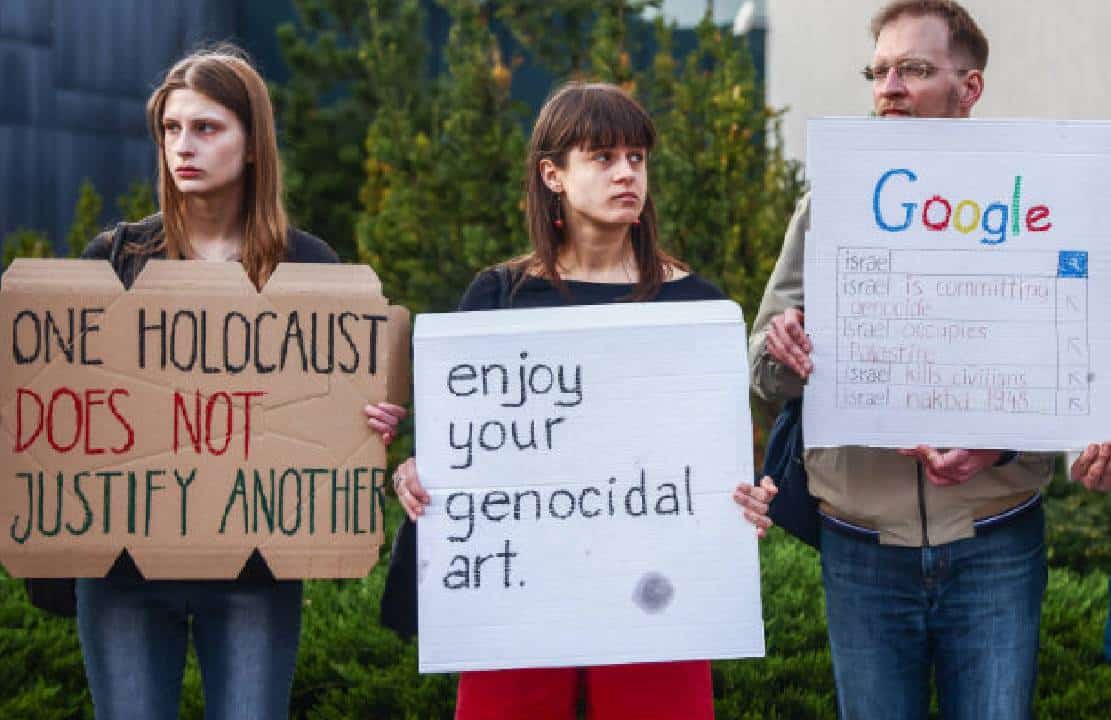 ניו יורק וקליפורניה: עובדי גוגל הפגינו נגד ישראל במשרדי המנכ"ל - לבסוף נעצרו ופוטרו לאחר יותר מ-8 שעות 