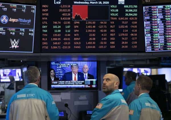 צניחה בוול סטריט: הדאו התרסק, חשש כבד מפני מיתון