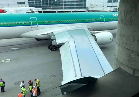 מחדל בטיחותי חמור בשדה התעופה של סן פרנסיסקו: מטוס התנגש בעמוד בטון