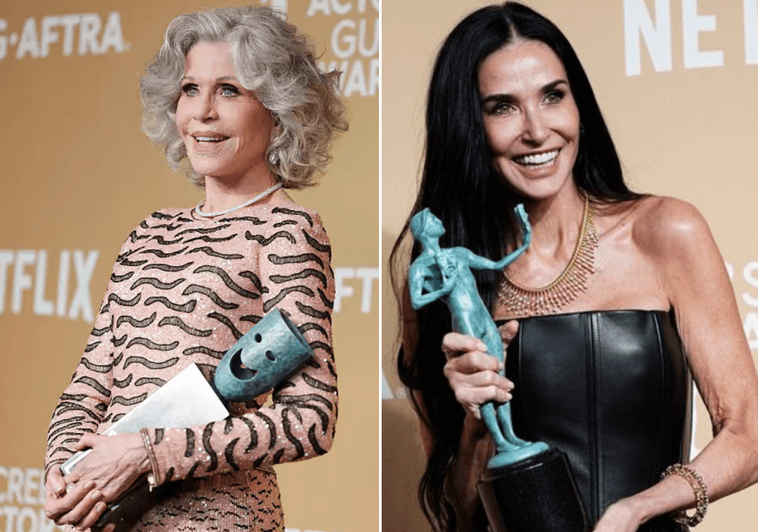 ג'יין פונדה עם מפעל חיים, דמי מור ממשיכה עם הקאמבק: סיכום טקס פרסי ה-SAG