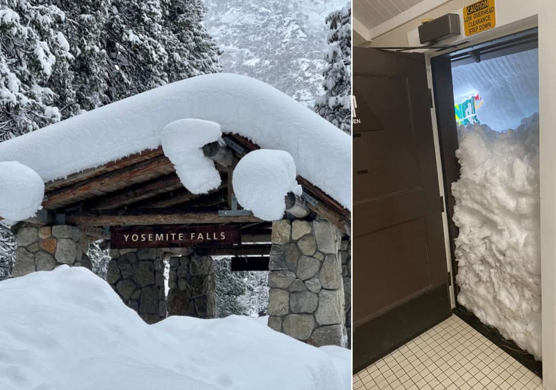 בשל סופת השלגים: הפארק הלאומי המפורסם בקליפורניה נסגר למבקרים