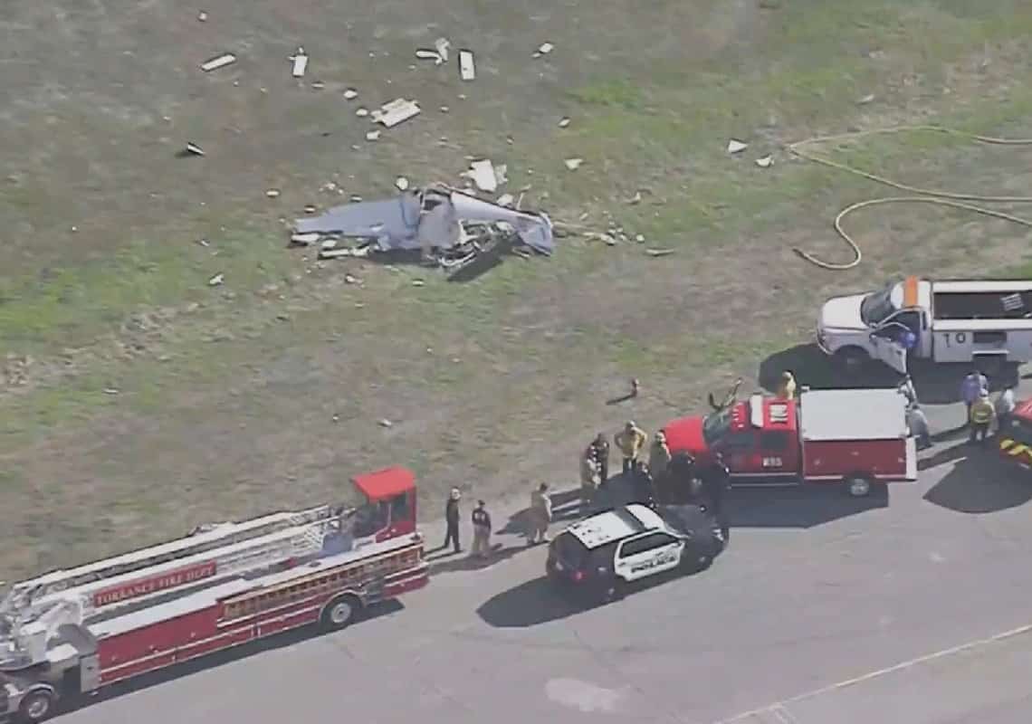 מחוז לוס אנג'לס: הרוגים בהתרסקות מטוס קל