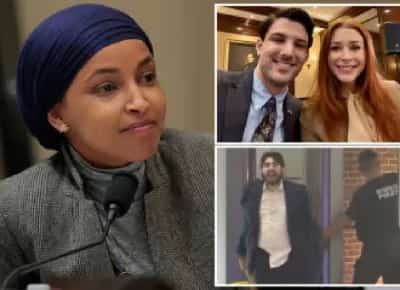 אנטישמיות בקונגרס: איילהאן עומר בורחת מהעיתונאים ומסרבת לגנות רצח הישראלים