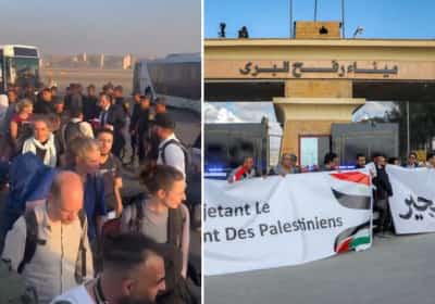 מאות אזרחים זרים נעצרו במצרים לקראת צעדה לרצועת עזה