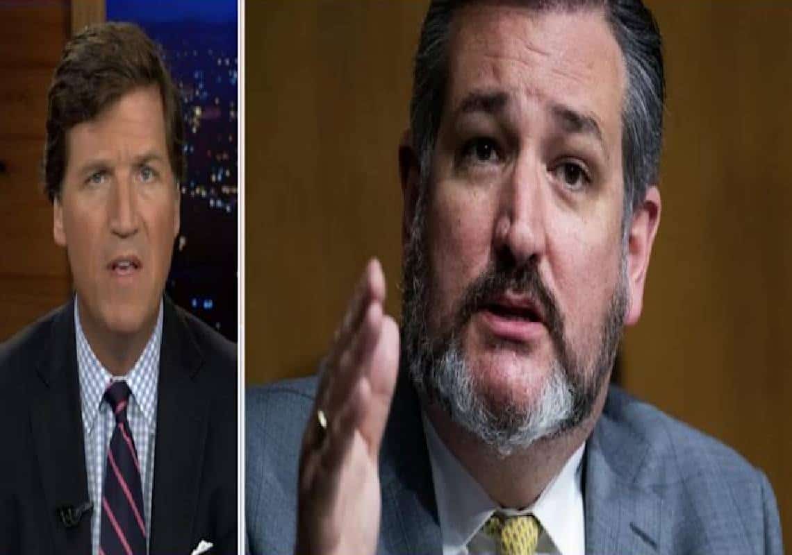 טד קרוז רמז שתומכי טראמפ הם 'טרוריסטים' - התנצל בשידורי חי, אבל טאקר קרלסון לא האמין לו