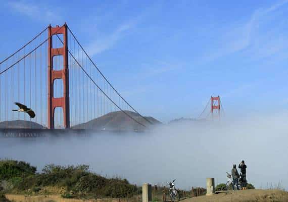 "פני הים בסן-פרנסיסקו עולים בעוד הקרקע שוקעת; עד סוף המאה הנוכחית אזורים רבים באזור המפרץ יוצפו