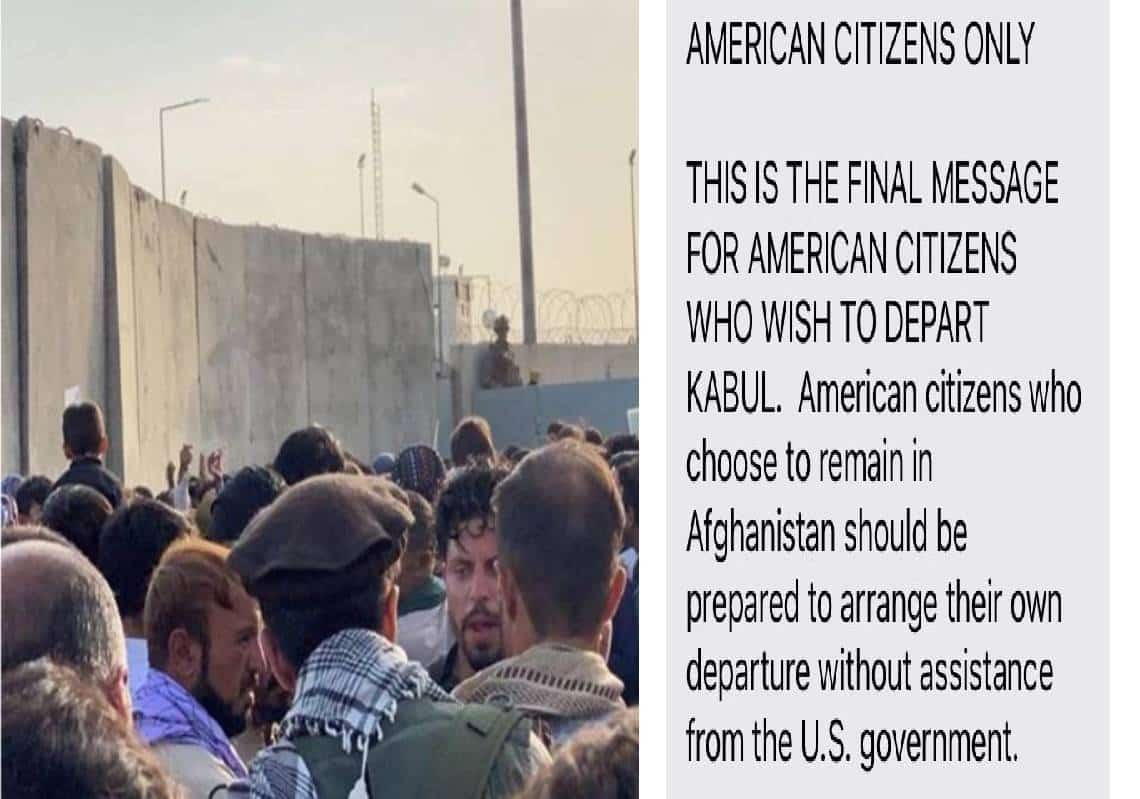 שפל חדש - "תסתדרו בכוחות עצמכם": משרד החוץ פרסם "הודעה אחרונה" עבור אזרחים אמריקאים באפגניסטן