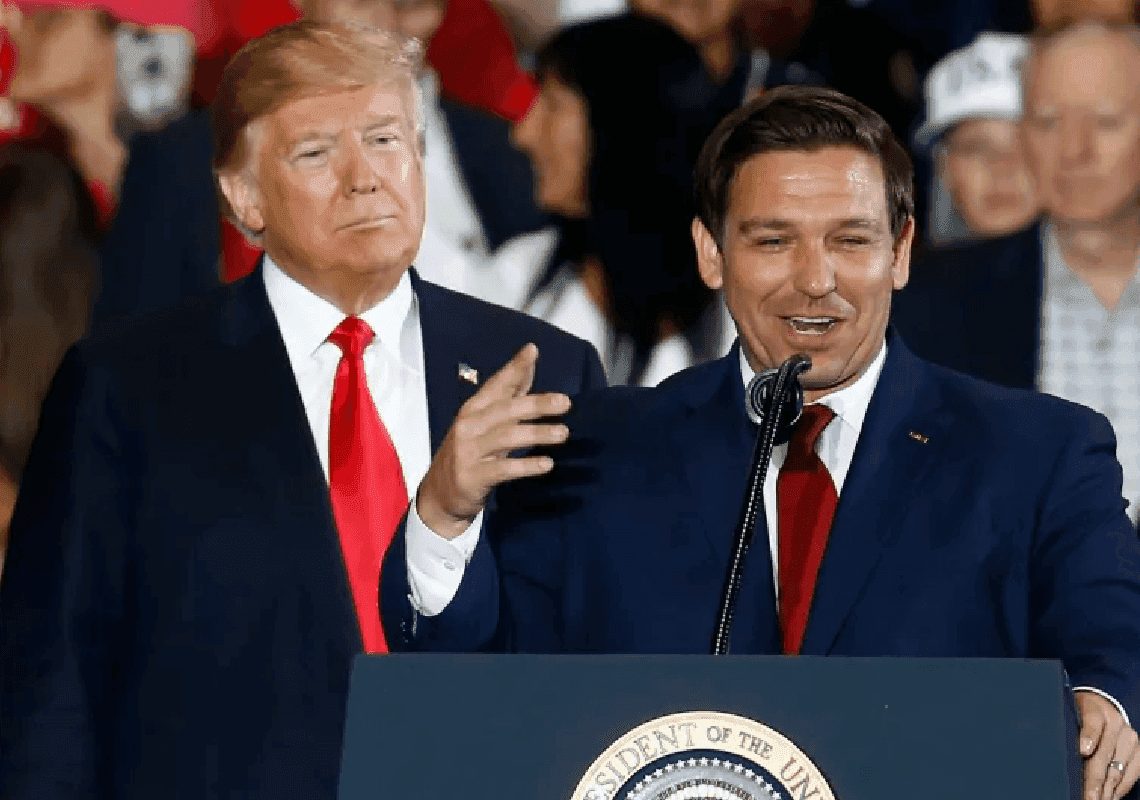 אחרי שהפסיד מולו: דה-סנטיס מצטרף לטראמפ