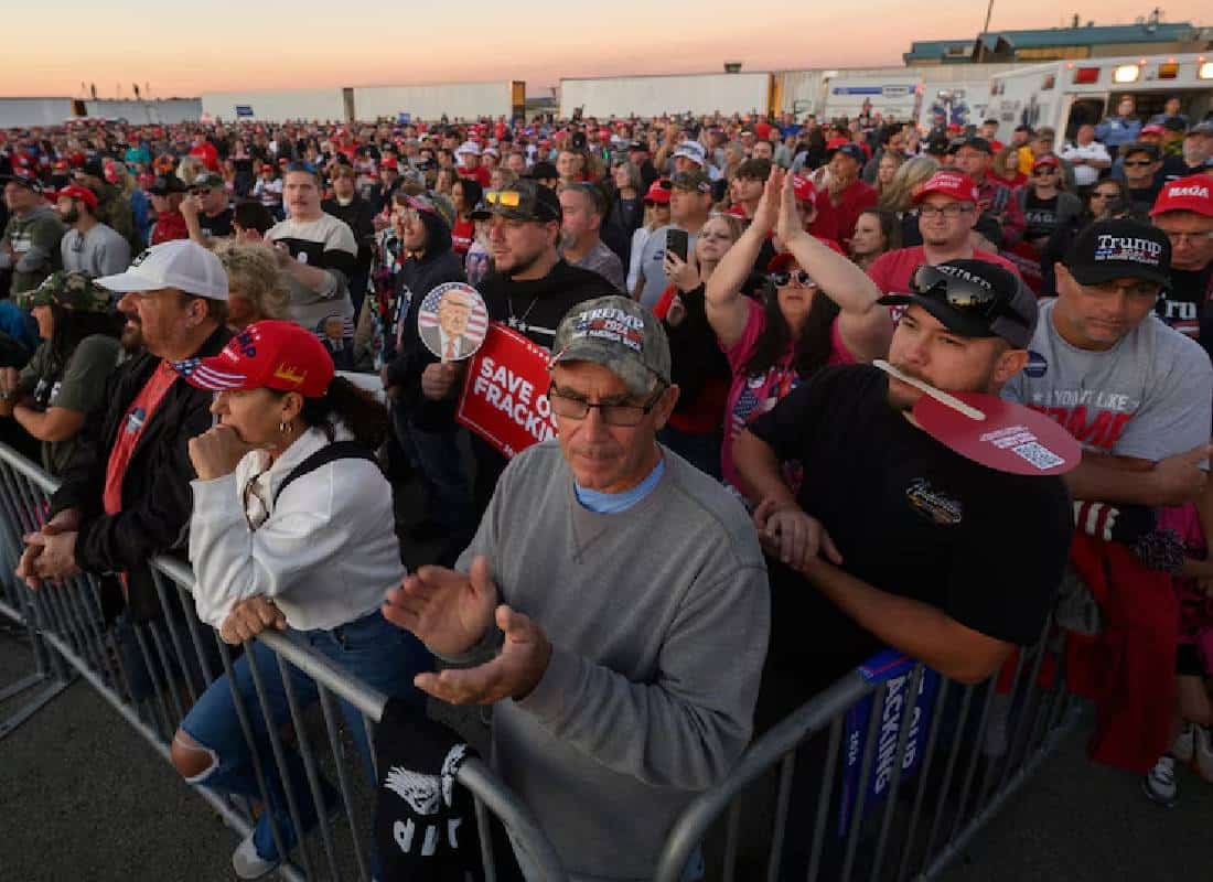 בנאום בפנסילבניה טראמפ דיבר במשך עשר דקות על איבר המין של שחקן הגולף האגדי