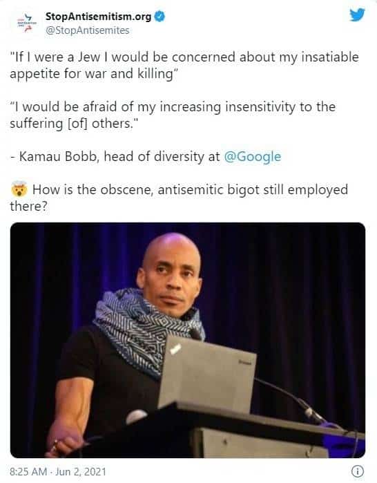 ״התיאבון היהודי לדם״: ראש מחלקת מחקר וגיוון ב״גוגל״ הודח מתפקידו בגלל פוסט אנטישמי