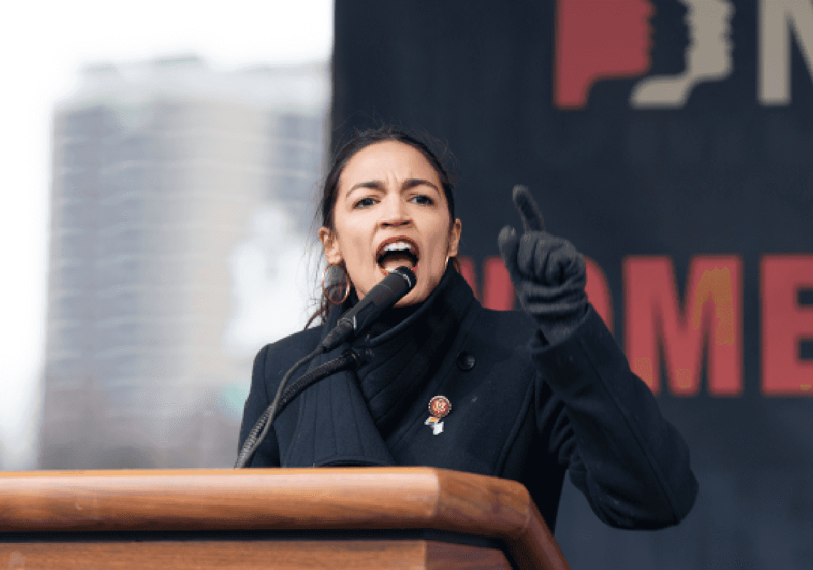 AOC נמנעה מההצבעה על החוק למימון כיפת ברזל – ובכתה בקונגרס