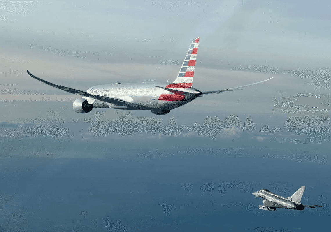 התראה על פצצה במטוס אמריקן איירליינס: מטוסי קרב איטלקים ליווי לנחיתת החירום