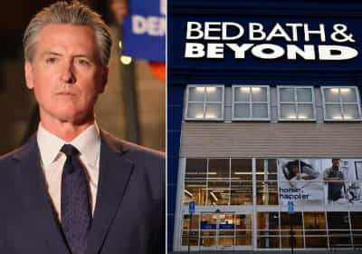 עימות פומבי: יו"ר Bed Bath & Beyond מחרים את קליפורניה ותוקף את ניוסום - שעוקץ בחזרה
