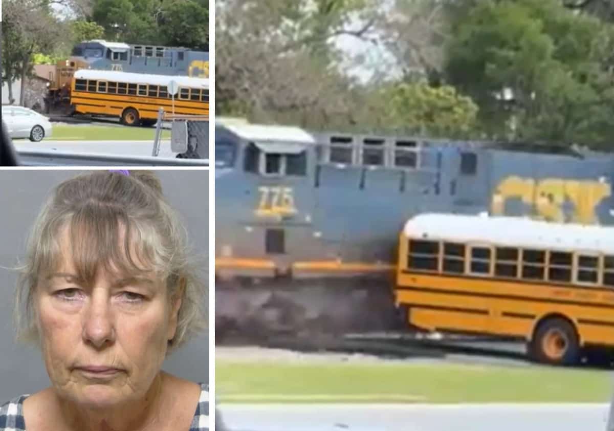 סנטימטרים מאסון וצרחות הילדים: רכבת פגעה באוטובוס תלמידים בפלורידה, הנהגת נעצרה