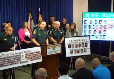 מאות נעצרו במבצע חסר תקדים בפלורידה: "זו רק ההתחלה"