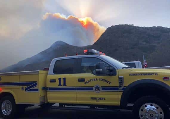 קליפורניה: שריפת חורש גדולה מאיימת על תושבי מחוז ונטורה