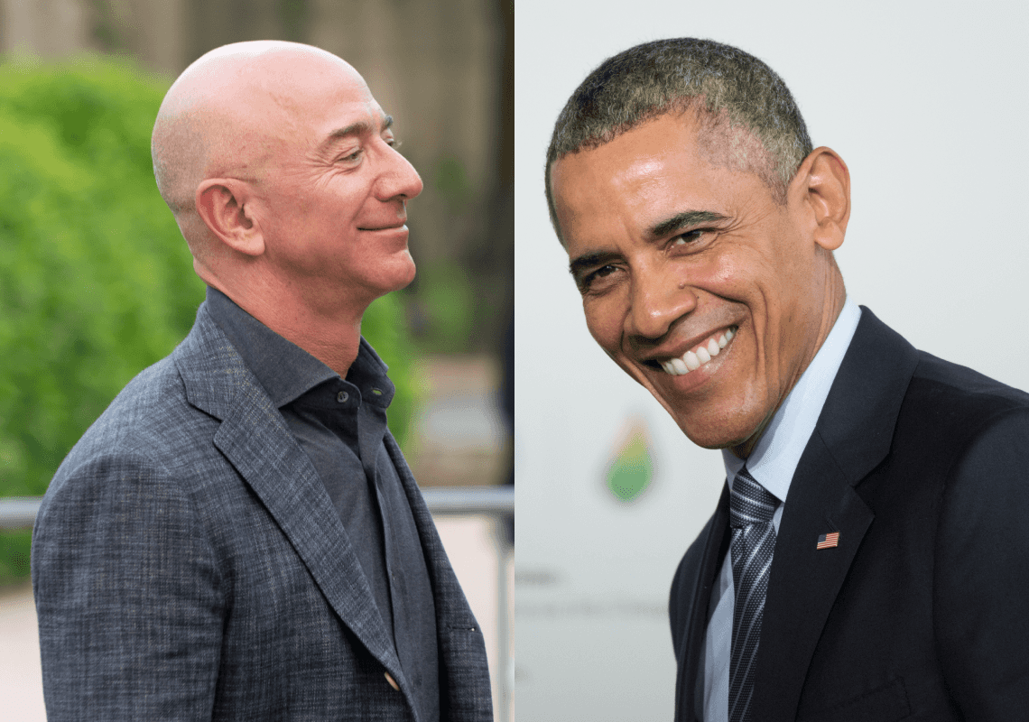 בזוס תרם 100 מיליון דולר לקרן הצדקה של ברק אובמה