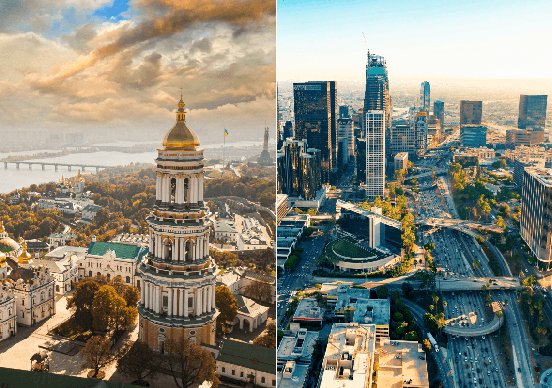 "מחווה סמלית של סולידריות": לוס אנג'לס פועלת להפוך את קייב לעיר תאומה