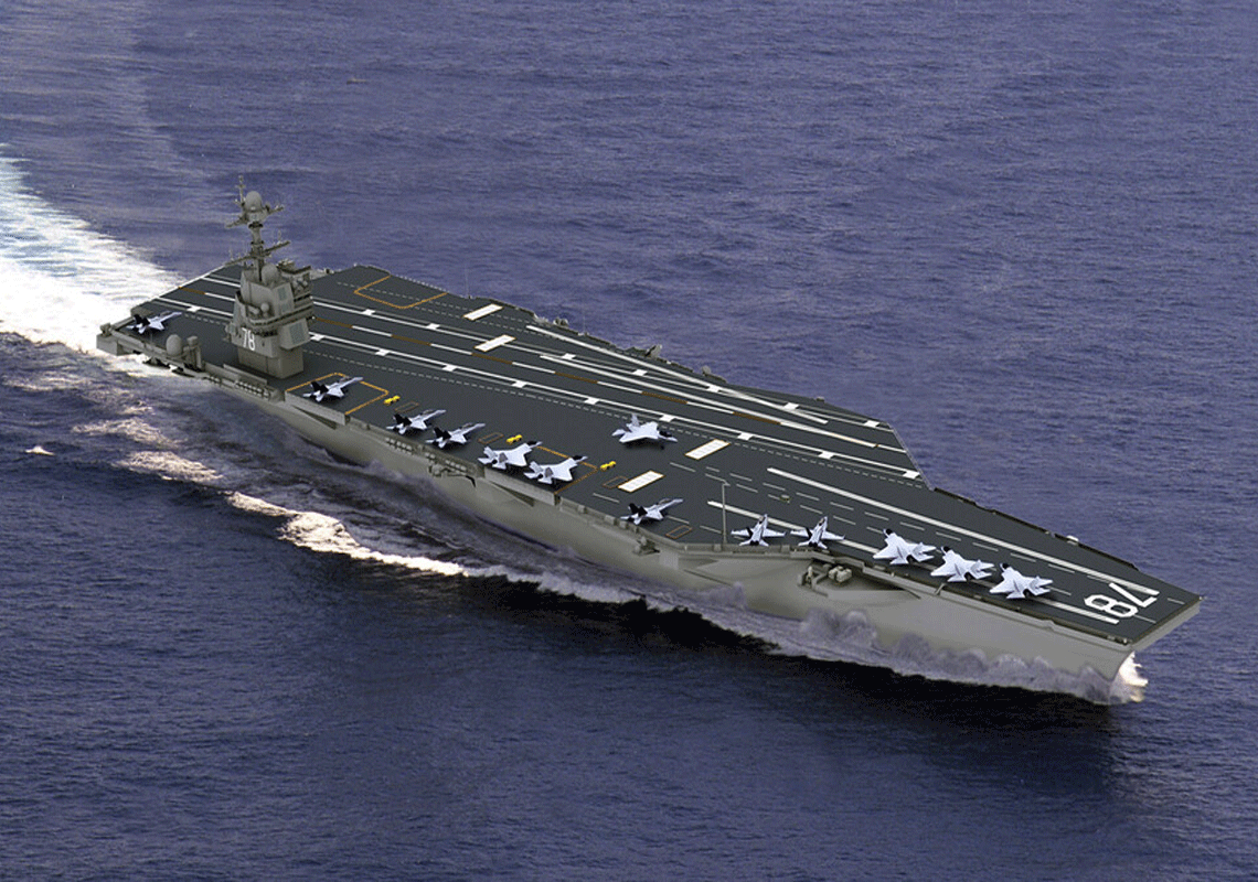 גדולה, עוצמתית ושוברת שיוויון במזרח התיכון: הכירו את נושאת המטוסים האמריקאית שהגיעה לישראל