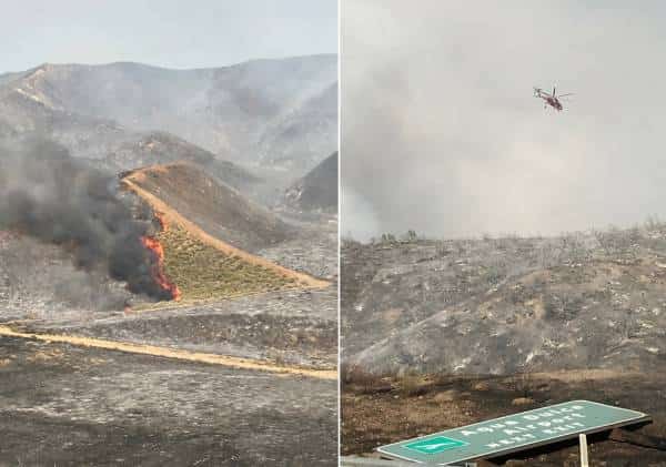שריפה משתוללת בצפון מחוז לוס אנג'לס: אלפי בתים בטווח הסכנה