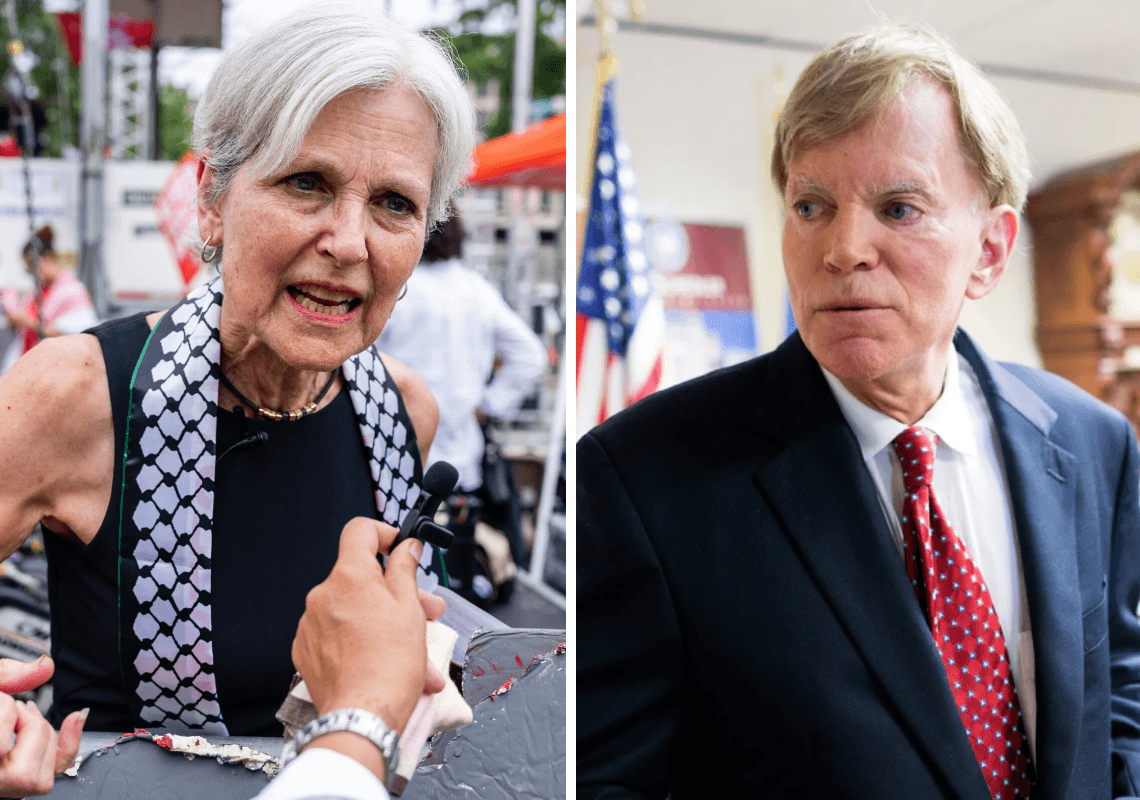 מועמדת השמאל הקיצוני בארה"ב קיבלה זה עתה את תמיכתו של מנהיג ה-KKK