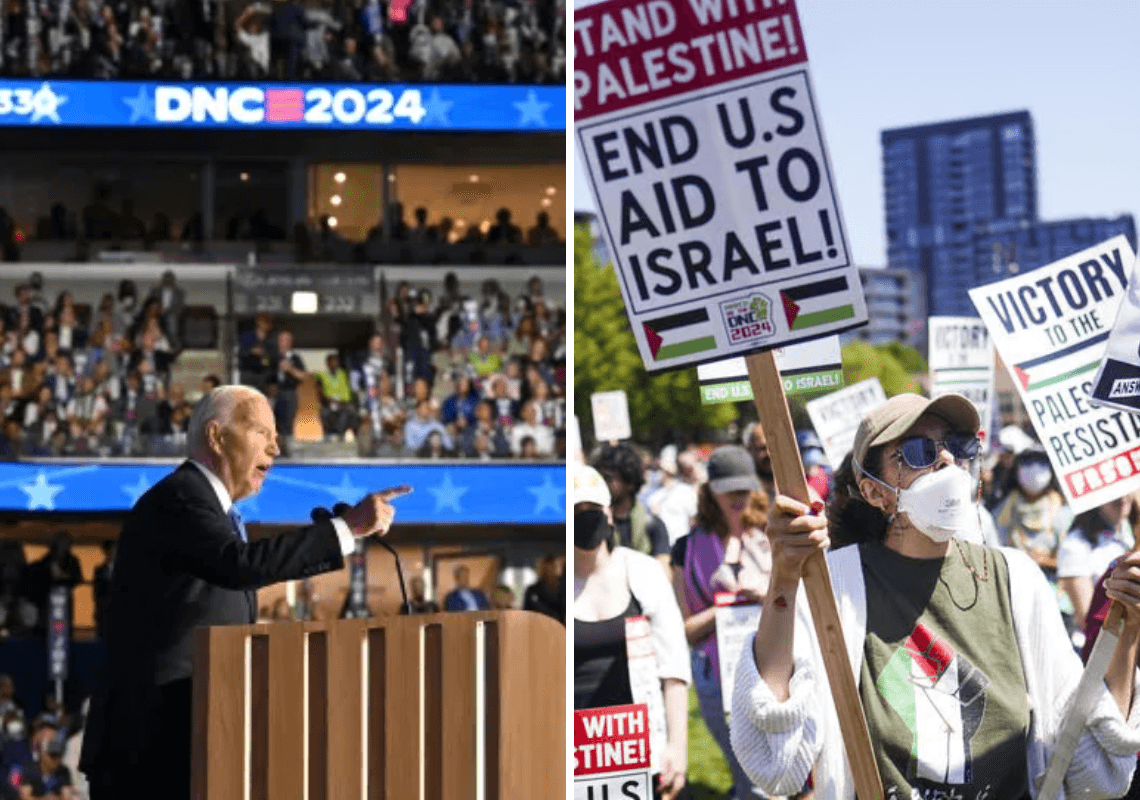 ביידן פוזל לכיוון הפרו-פלסטינים: "יש נקודה בדבריהם"