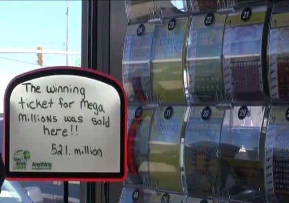 הגרלת ה"מגה מיליונס": הכרטיס הזוכה ב-521 מיליון דולר נמכר בניו ג'רזי