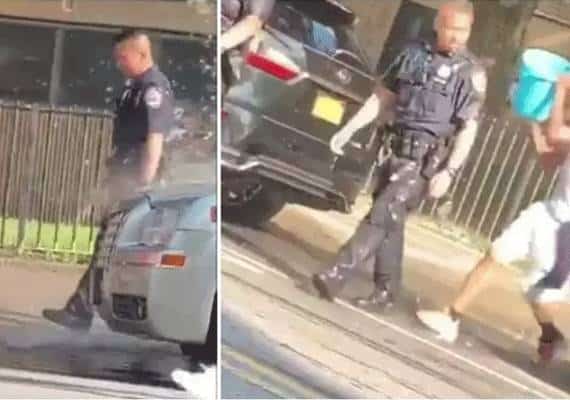 כאוס וזעם בניו יורק: שוטרים הותקפו בדליי מים ללא מענה