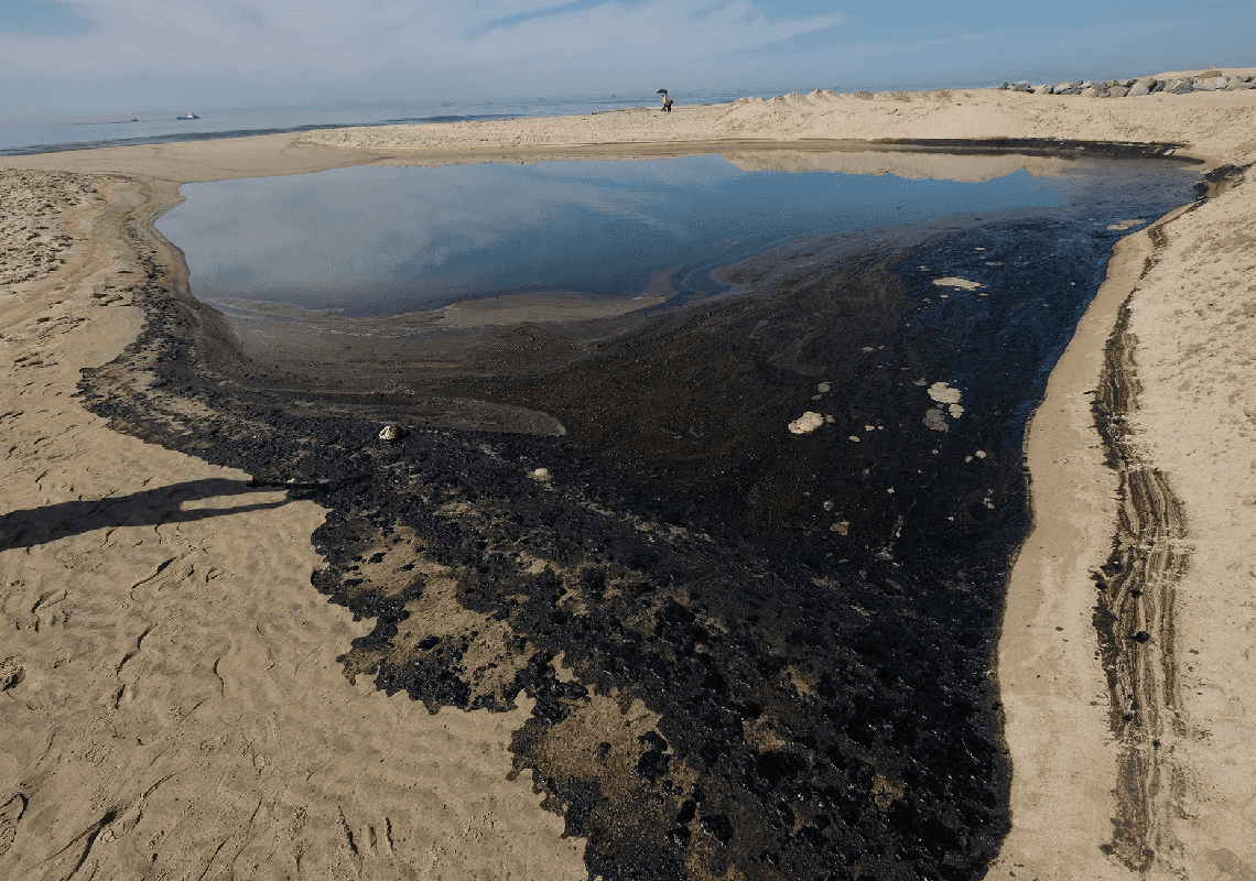 דליפת הנפט בדרום קליפורניה: סכנה אקולוגית ממשית, החוף עשוי להיסגר למשך חודשים