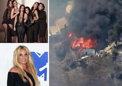 מבנות הקרדשיאנס ועד בריטני ספירס: שריפת 'סנדי' מתקרבת לשכונות היוקרה של הכוכבים