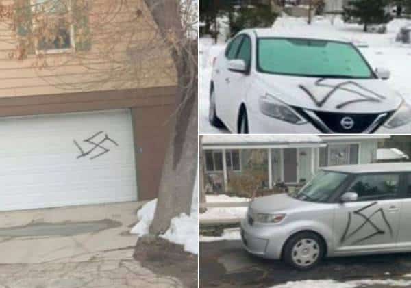 ונדליזם או פשע שנאה? צלבי קרס רוססו על רכבים ובית בדרום קליפורניה