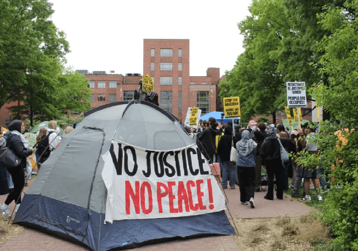 לא מדובר בהפגנות למען הפלסטינים – אלא בקריאות למלחמה