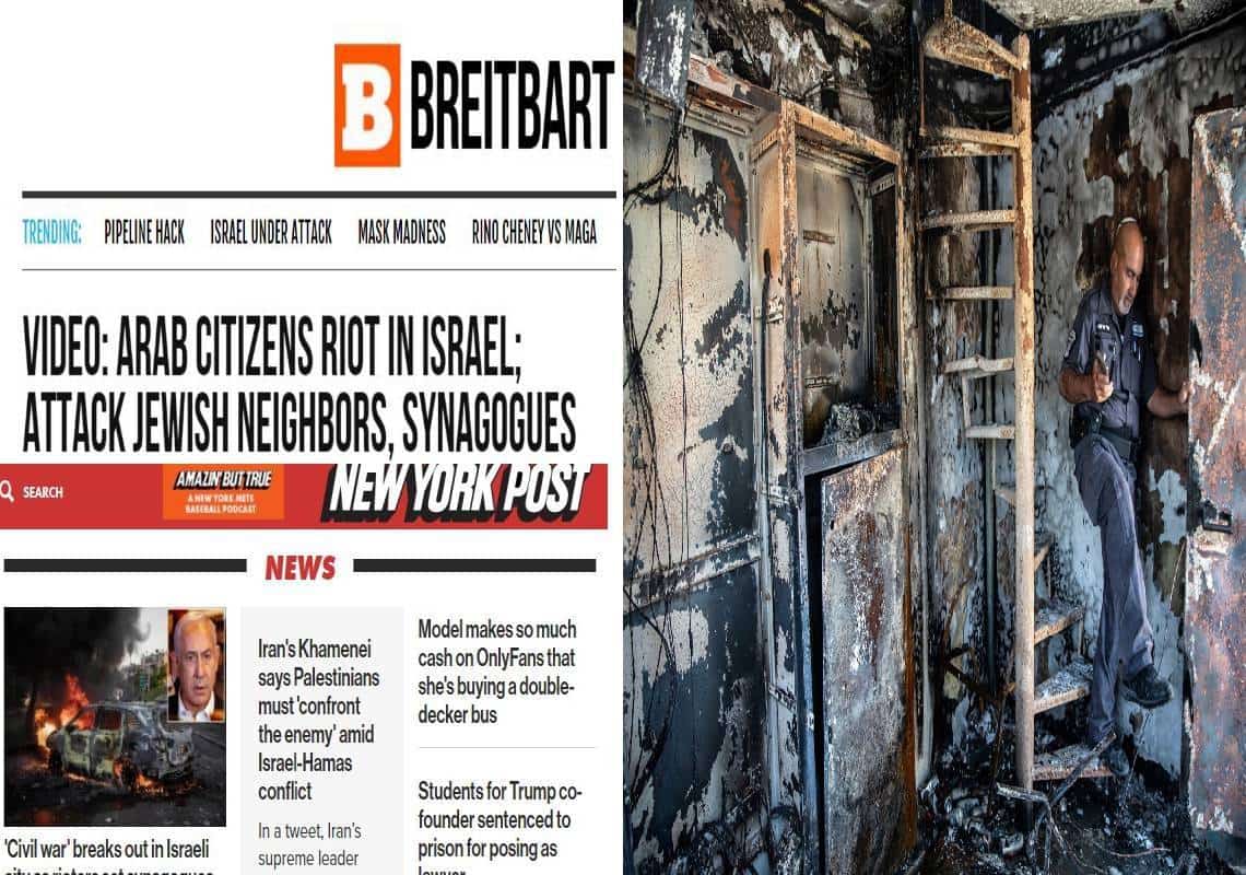 "הפוגרום בלוד" דווח בהרחבה ברשתות האמריקניות: "מאז שנות ה-30 לא היו כאלה פרעות של ערבים ביהודים בארץ ישראל"