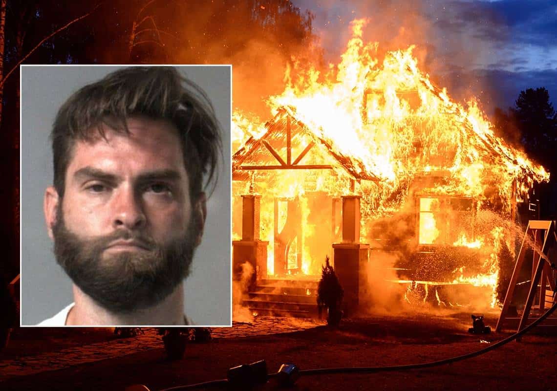 "מזל שההורים והילדים הספיקו לברוח": חשוד בהצתת בית בדרום קליפורניה נלכד בתום מצוד נרחב