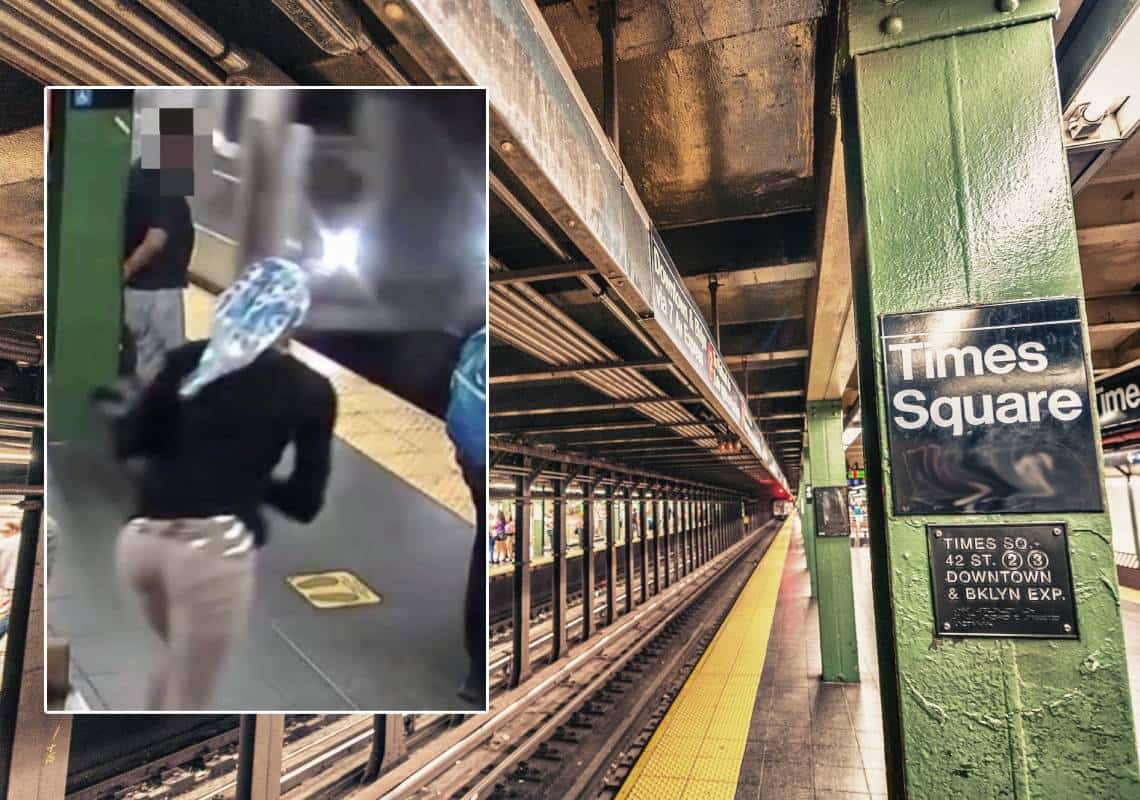 צפו בתיעוד הקשה: נוסעת הותקפה בתחנת הסאבוויי בטיימס סקוור