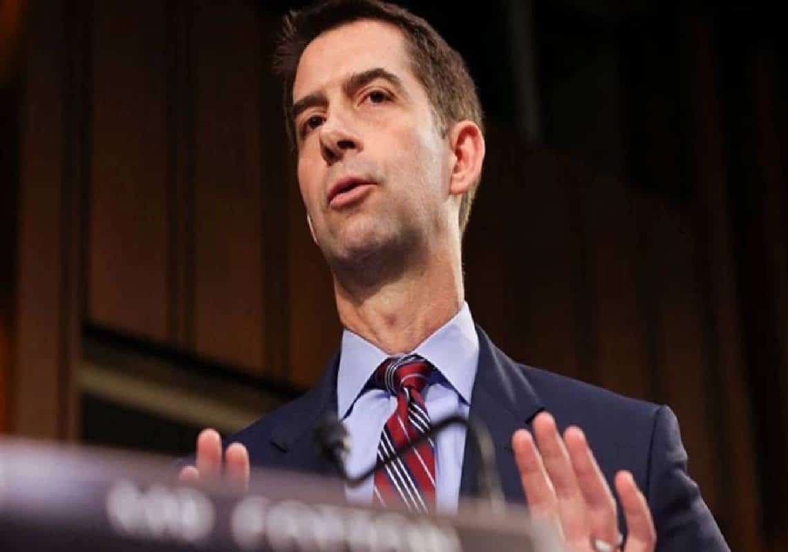 ידיד ישראל, הסנאטור טום קוטן: "חיילים בצבא ארה"ב עוברים שטיפת-מוח אנטי-אמריקנית, הם פושטים מדים, והצבא מתפרק"