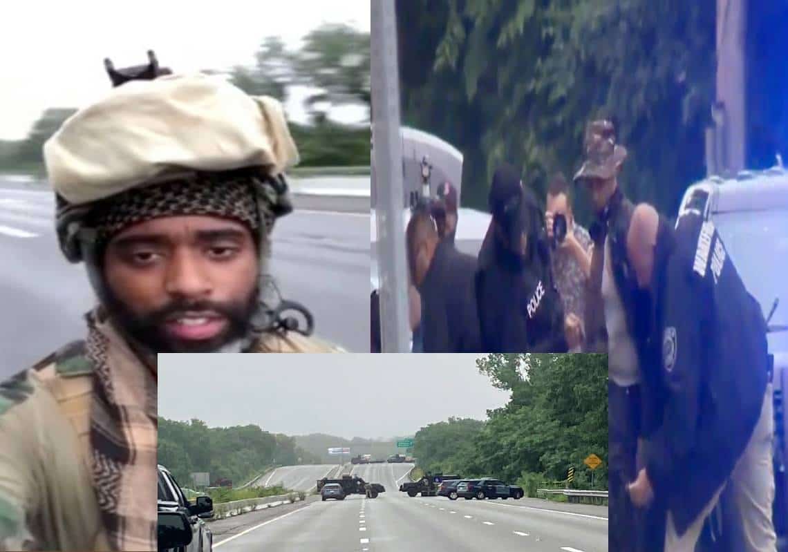 "חמושים ומסוכנים": אמריקה עצרה את נשימתה לאחר עימות מזויין בין מליציה שחורה ושוטרים על כביש I-95 שנסגר