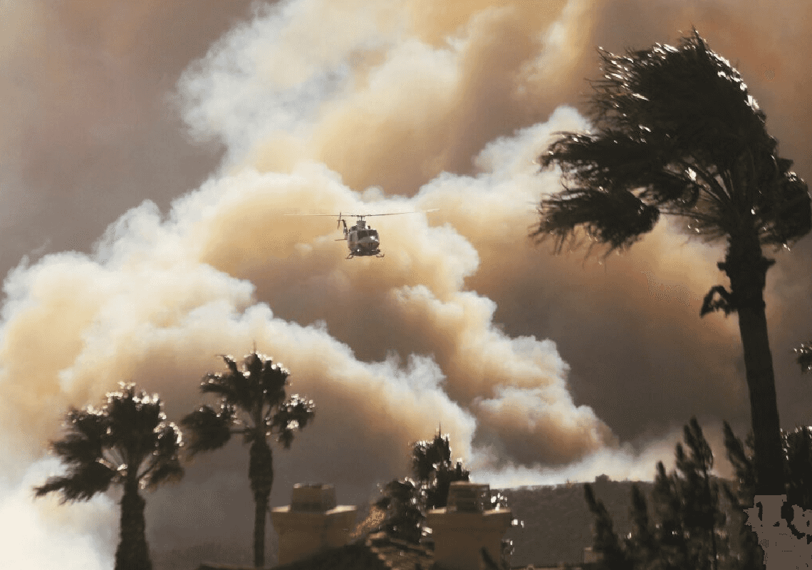 הסכנה טרם חלפה: רוחות חזקות בדרך ללוס אנג'לס