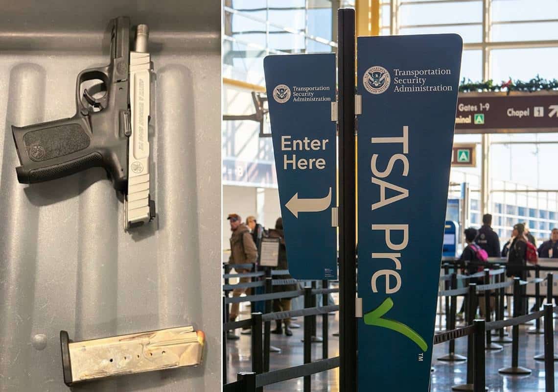 "מיהרתי להגיע לטיסה": אקדח טעון אותר בתיק של נוסעת בניוארק