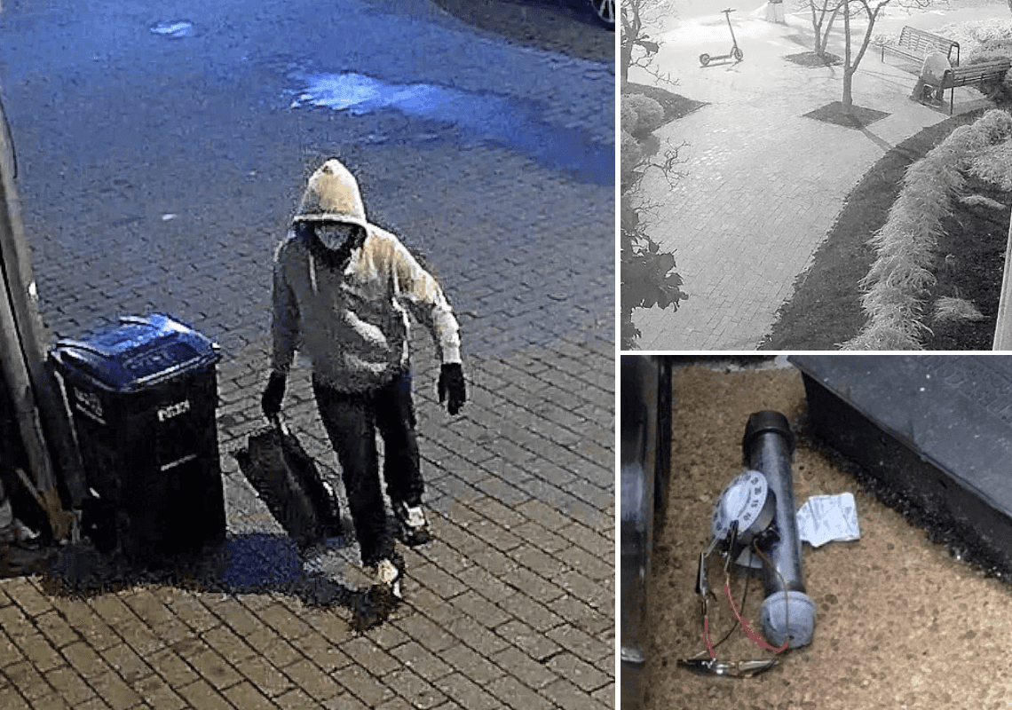 4 שנים אחרי: ה-FBI התיר לפרסום תיעוד של חשוד מניח פצצות בוושינגטון - החשוד עדיין חופשי