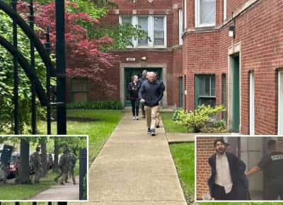 פשיטה ענקית בשיקגו: כוחות בטחון הסתערו על בית המחבל מוושינגטון