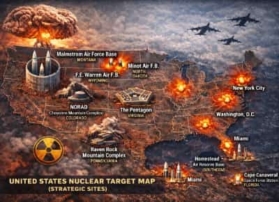 יעדים על הכוונת בעקבות המלחמה באיראן: הערים בארצות הברית שעלולות להיפגע במלחמה גרעינית