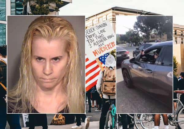 ת'אוסנד אוקס: נהגת תקפה מפגינה בת 16 בתרסיס פלפל