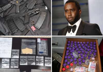 שמן תינוקות, סמים וכלי נשק: הצצה לפשיטה על האחוזה של פאף דדי בלוס אנג'לס