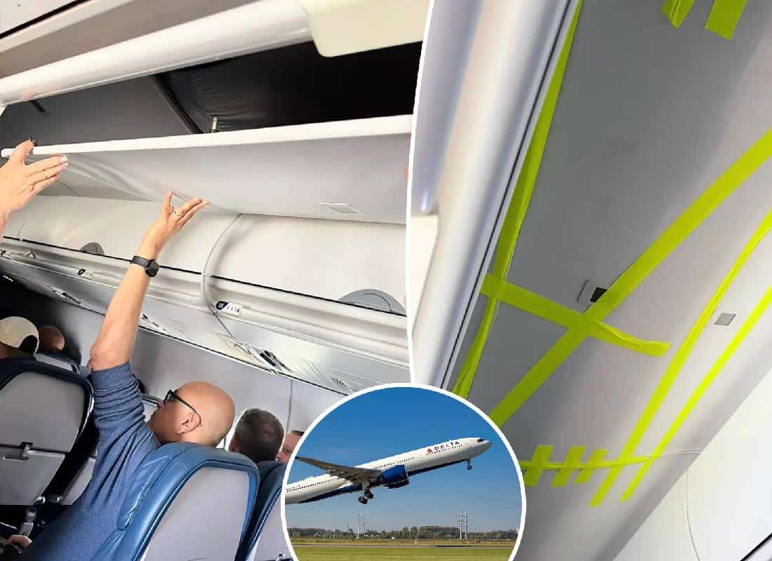 "נוסעים הפכו למהנדסי מטוסים באוויר": תקרת מטוס של דלתא קרסה באמצע טיסה