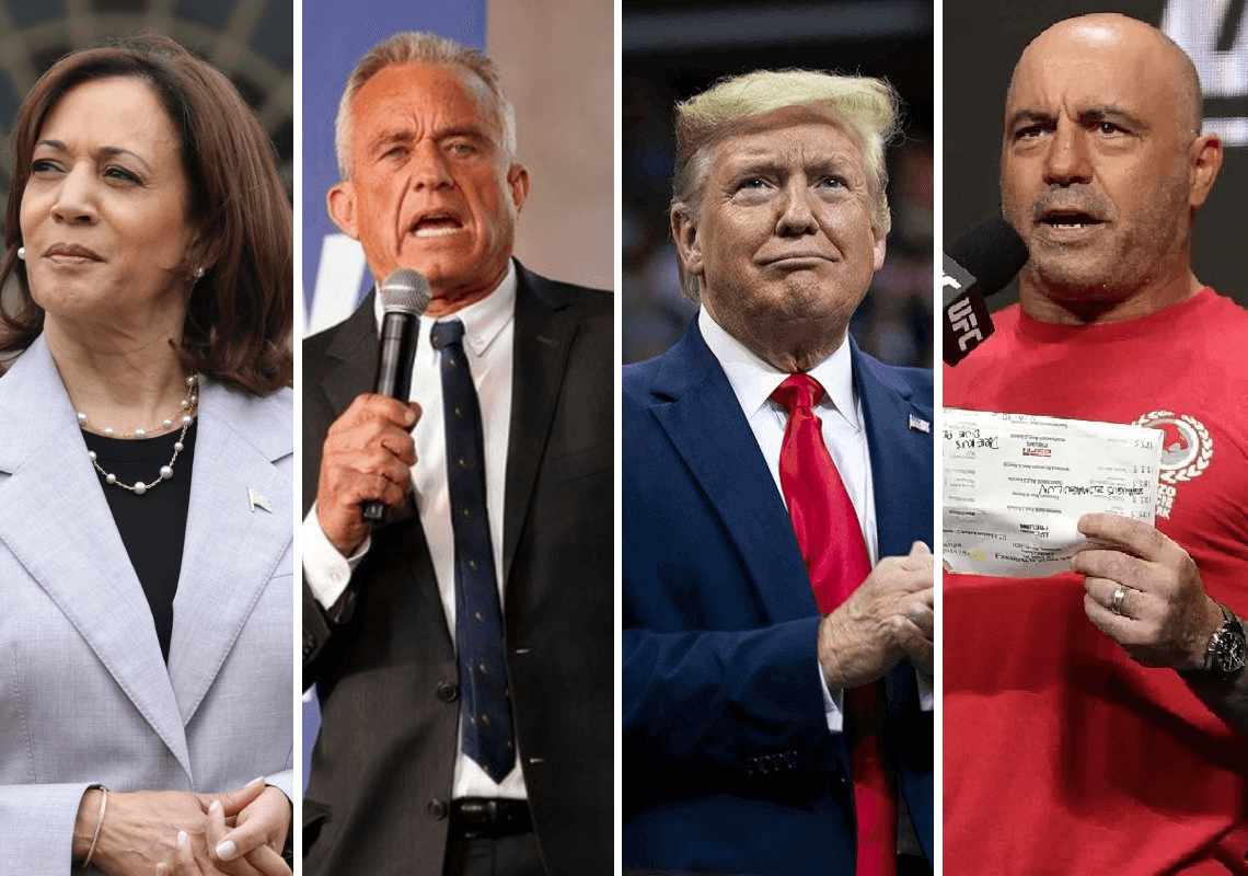 ג'ו רוגן הכריז במי הוא תומך לנשיאות ארצות הברית 