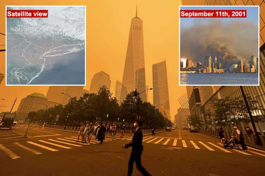 אפוקליפסה בניו יורק: ‏איכות האוויר הגרועה ביותר מאז שנות ה-80 - גרועה יותר מאשר אחרי 9/11