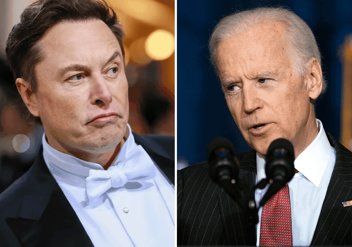 ביידן נגד מאסק: 'צריך לבדוק את היחסים שלו עם מדינות אחרות'